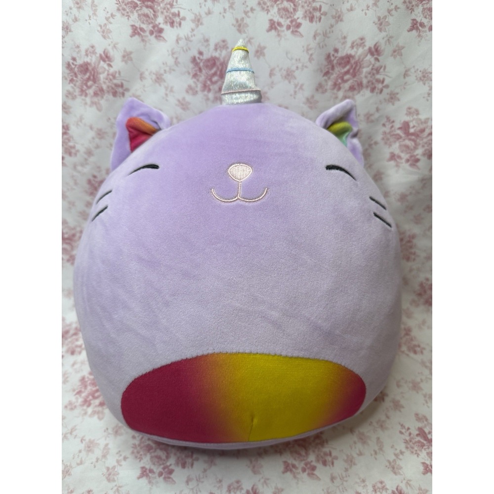 RCS Rainbow Caticorn Purple Cat Unicorn Plush Stuffed Animal 13"